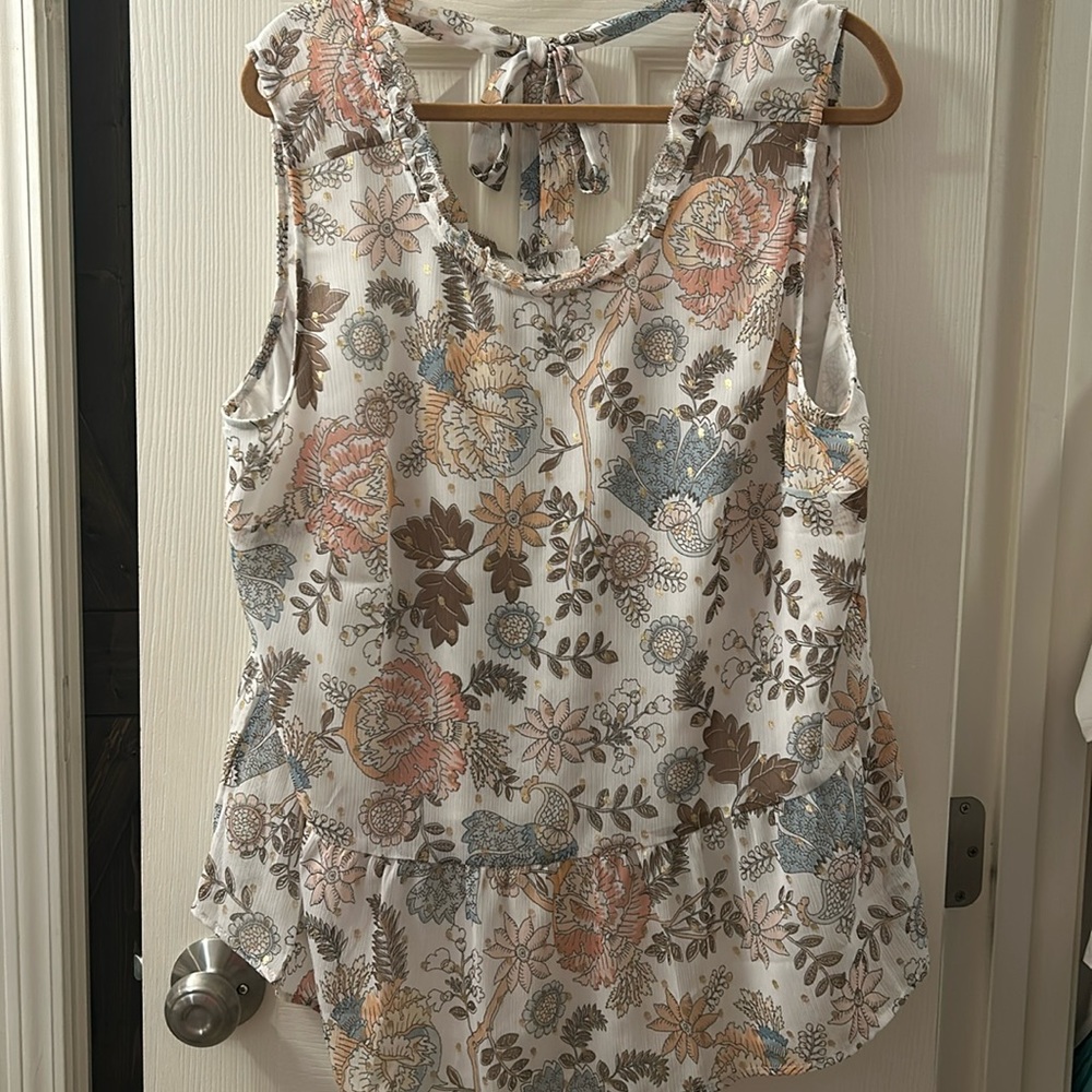 LOFT Plus 18 Peplum Tank